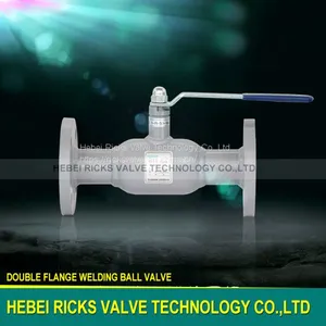 Good Quality Carbon Steel Double Flange Fully Welded DN60 Ball Valve With Price thumbnail-1