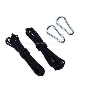 Amazon Hot Sale Outdoor Camping Lightweight Terylene Hammock With Straps and Carabiners thumbnail-4
