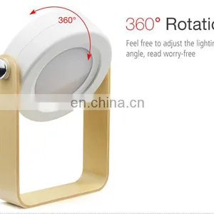 2021 Hot LED Portable Lantern Light Retractable Wooden Table Lamp Bedside Night Light Touch Sensor Hanging Lamp thumbnail-5