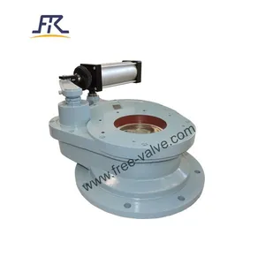 Pneumatic Ceramic Rotary Gate Valve With Adapter Bonnet thumbnail-2