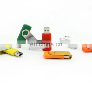2019 Hot Swivel Pen Drive USB 2.0 Custom Logo 16GB Usb Flash Drive, Usb Stick Housing for Coopration Gift thumbnail-1