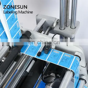 ZONESUN ZS-TB150PB Scratch Card Flat Surface Bottle Pouch Automatic Labeling Sticking Machine For Cosmetics thumbnail-4