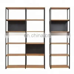 Customized Simple Wrought Iron Floor-Standing Multi-function Rack Creative Store Merchandise Display Shelf thumbnail-1