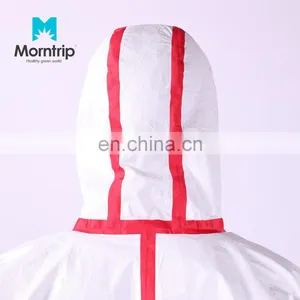Chemical Industrial Workers Clothing Taped Seam Microporous Coverall With 3 Piece Hood thumbnail-5