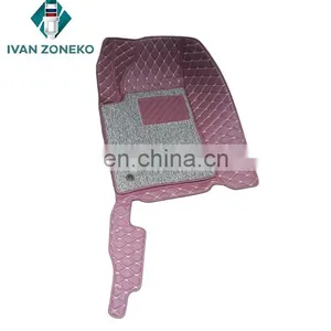 Auto Accessories Vehicle Interior Leather Floor Car Mats 5 Seat Set for Ssangyong Kyron 2007-2015 thumbnail-4