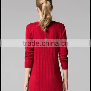 Special Design Chashmere Sweater Round Collar Sweater With Buttons on Back for Girls thumbnail-5