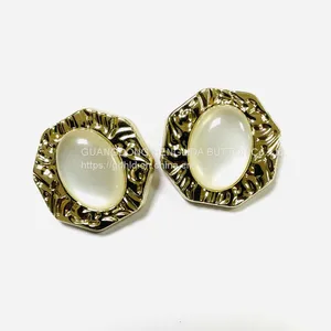 2023 Custom OEKO-TEX Gold Metal Hand Sewing Button for Coat thumbnail-1
