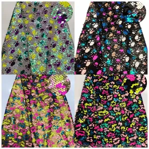 Guichuang Textile Supplies a Large Number of Bead Embroidered Fabrics From Stock, Suitable for Luggage, Shoes and Hats thumbnail-4