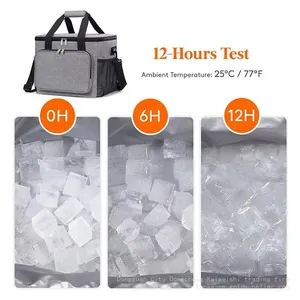 Insulated Lunch Bag for Work Office School Picnic,Lunch Cooler Bag Leakproof Lunch Box With Adjustable Shoulder Strap thumbnail-3