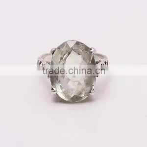 GREEN AMETHYST RING Ring,925 Sterling Silver Jewelry Wholesale,WHOLESALE SILVER JEWELRY,SILVER EXORTER,SILVER JEWELRY FROM INDIA thumbnail-1
