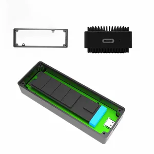 M2 Solid-State Drive Box Sata NVMe SSD Dual Protocol 10Gbps High Speed NVMe M.2 Portable Hard Drive Case SSD Enclosure thumbnail-1