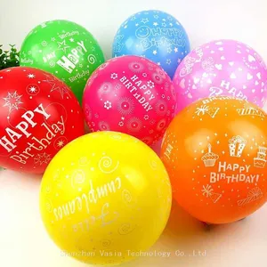 Bulk Age-Number Printed Balloons - 16th/50th Birthday Latex Balloons, Decorator-Ready Balloons thumbnail-5