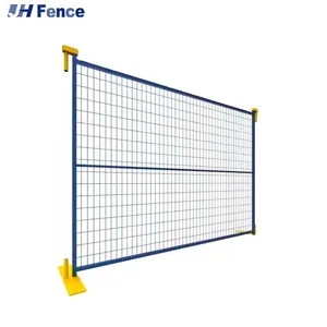 Customized Galvanized Outdoor Portable Metal 6 Feet * 10 Feet Canada Style Base Construction Site Temporary Fence Panel thumbnail-6