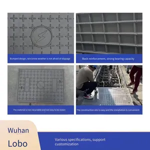Lubao Composite Resin Power Cable Cover Manufacturer: 500*2400 Drainage Ditch, Power Grid Project, Weak Current Substation for Voltage Boosting thumbnail-3