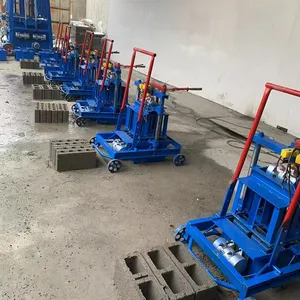 Manual Mobile Block Making Machine Small Cement Interlocking Paver Maker Brick Machine Manual Fly Ash Brick Making Machine thumbnail-4