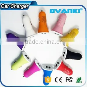 Top Quality Online Shopping Frosted Spray Portable Universal Dual USB Car Charger for Smart Phone With 2 Usb Ports Free Samples thumbnail-6