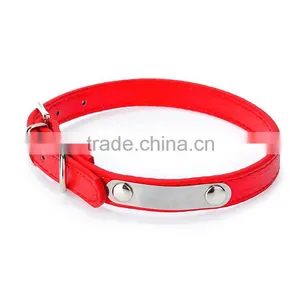 Wholesale Pet Supplies Can Diy Master Number Lettering pu Dog Collars thumbnail-3