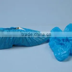 Blue Disposable CPE PE Plastic Shoecovers Shoe Covers With Elastic thumbnail-3