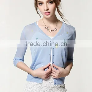 Knitting Coat, Knitted Thin Plus, Sun-protective Clothing, Air Conditioning Unlined Upper Garment, the Cardigan thumbnail-3