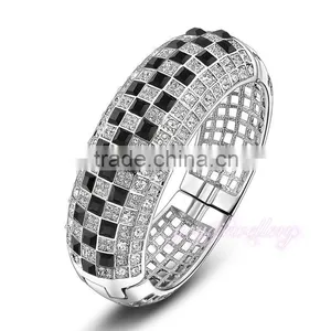Luxury Latest Design Vogue Jewellery 18k Gold Bangle Saudi Arabia Bangle Bracelet thumbnail-1