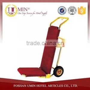 Hotel Luggage Handcart With Red Carpet thumbnail-1