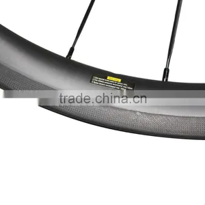 2016 New Clincher Tubeless Ready Bicycle l Rims 700c Wide 27mm Road Bike Carbon Wheels W40C Bike Wheels Carbon thumbnail-2