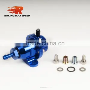 Blue Universal Adjustable Fuel Pressure Regulator thumbnail-1