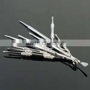 Wholesale With Non Stick Silicone Tip Stainless Steel Bho Oil Wax Custom Dab Tool thumbnail-3