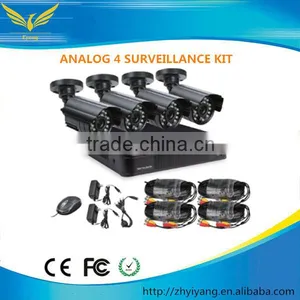 Channel Dvr Kit! H.264 4ch Dvr Combo Cctv Camera Kit thumbnail-1