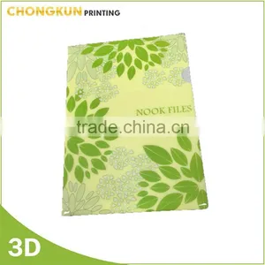 Hot Sale A4 L Shape Customized 3D pp Plastic File Folder thumbnail-1