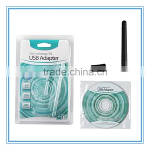 Factory Wholsale 300Mbps 2dBi Antenna Realtek 8192 Chipset USB WiFi Adapter thumbnail-1