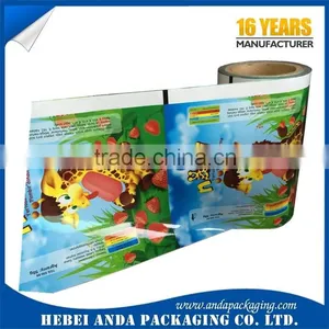 Printing Packaging Pouch for Ice Cream Bar/Ice Lolly Wrapping Film Roll/popsicle Plastic Bag thumbnail-5