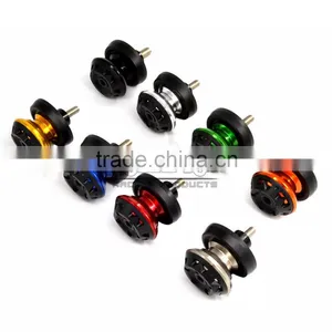 BJ-Screws-3004 Black Color M6 CNC Aluminum Motorcycle Frame Sliders thumbnail-3