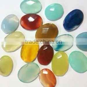 Faceted Onyx Gemstone Loose Cabochons thumbnail-1