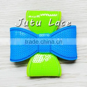 12cm Sequin Hair Bow, Handmade Baby Sequin Bowknot Fabric Hair Accessories thumbnail-4