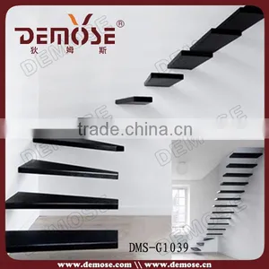 Invisible Keel Frameless Floating Staircase DMS-G1039 thumbnail-1