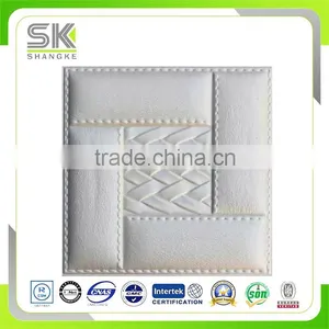 Soft Face PU Leather 3D Wall Tile For Comforte Background thumbnail-1