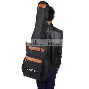 CooCheer 600D Oxford Acoustic Guitar Bag 5-Pocket Padded Gig Bag With Guitar Strap and 12 Pick Samplers AM002527 thumbnail-3