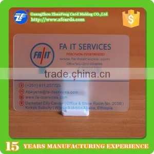 Custom LOGO Printied Plastic Transparent Card Cheap thumbnail-2