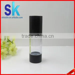 30ml Black Airelss Bottle 1oz Pump Cap Black Airelss Bottle thumbnail-1