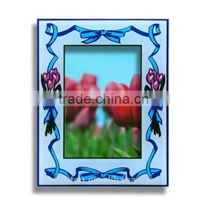Custom Sky Blue Glass Photo Frame With Best Price thumbnail-2