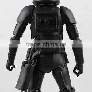 Force Awakening Black Warrior 6in.shadow Soldiers Stormtrooper Toys thumbnail-3