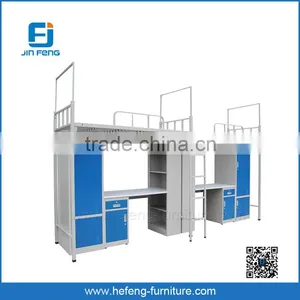 Double Bunk Bed With Desk thumbnail-1