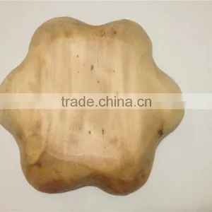 Hexagonal Farmhouse Antique Wood Plate Wholesale thumbnail-4