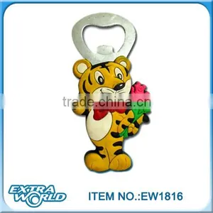 Catoon Pvc Bottle Opener With Magnet thumbnail-1