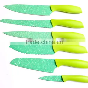 Chef Knife Sets With Printing Blade Plastic Handle thumbnail-1