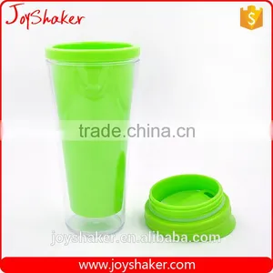 400ml BPA Free Double Wall Plastic Cup With Screw On Lid thumbnail-5