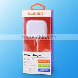 EU Plug 5V / 2.4A Multi Usb Micro Travel Charger for Mobile Phone thumbnail-5
