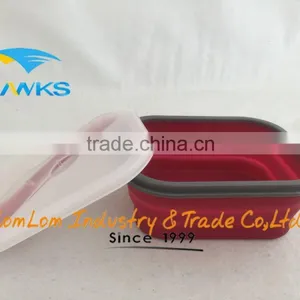 Silicone Foldable Camping Lunch Box(CL1D-MGB152) thumbnail-1