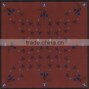 Fashion Custom 100% Silk Printed Logo Scarf thumbnail-1